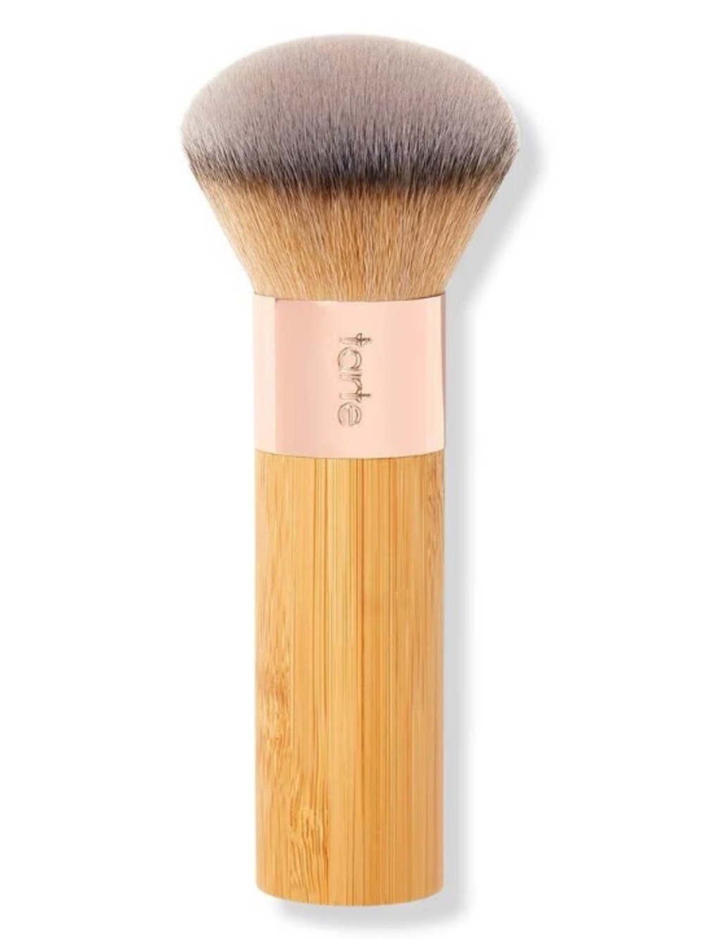 tarte Bamboo Kabuki makeup Brush - Natural Brown Handle with Taupe Bristles NEW!